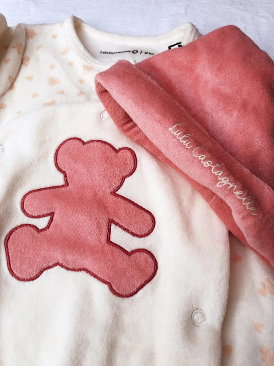 Velvet pajama set + hat Lulu Castagnette 9 months – photo 5